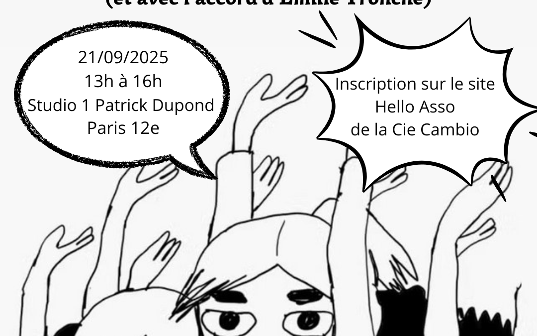 Atelier Samuel le 21/09 à Paris